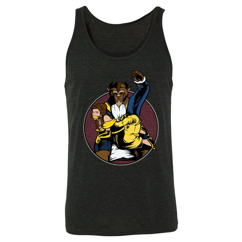 Unisex Jersey Tank - 1NR2UD4E - Charcoal Black Triblend - 5