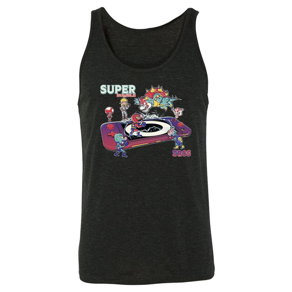 Unisex Jersey Tank - 8W18JUS4 - Charcoal Black Triblend - 5