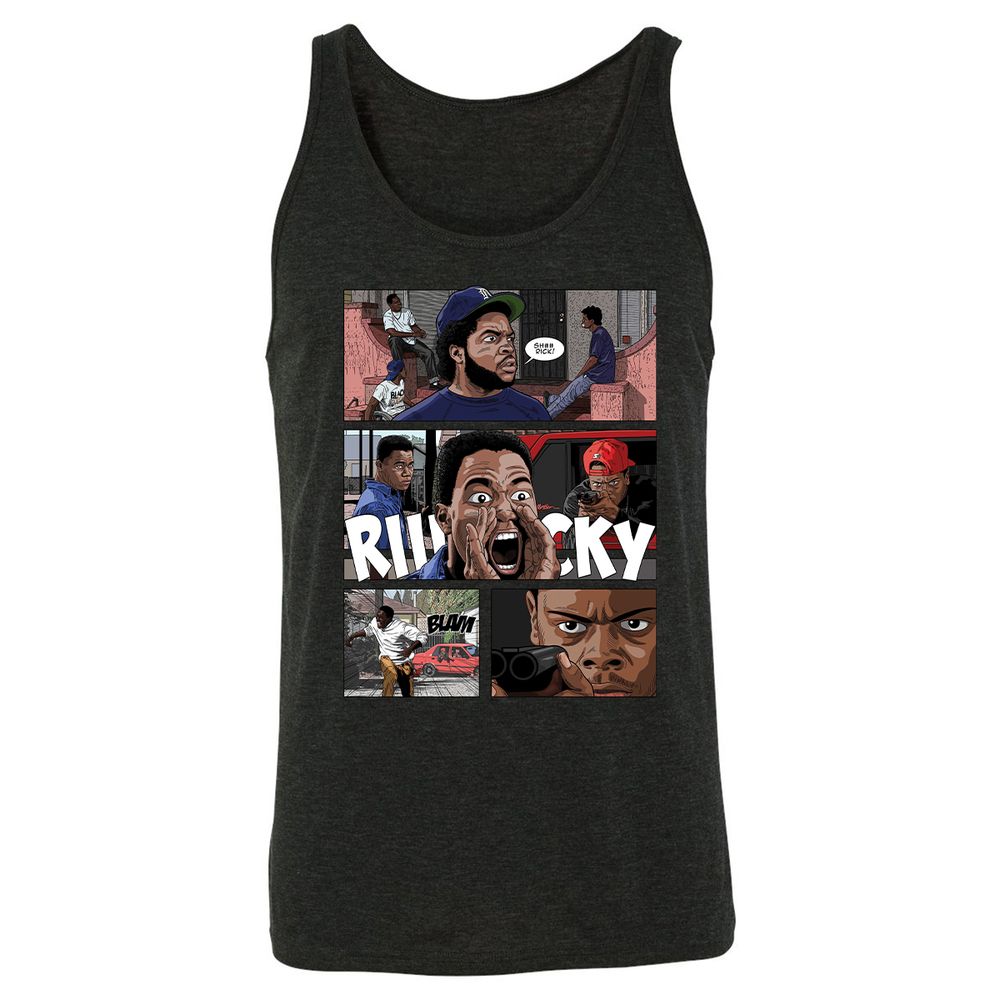 Unisex Jersey Tank - 2A3MP8NW - Charcoal Black Triblend - 5