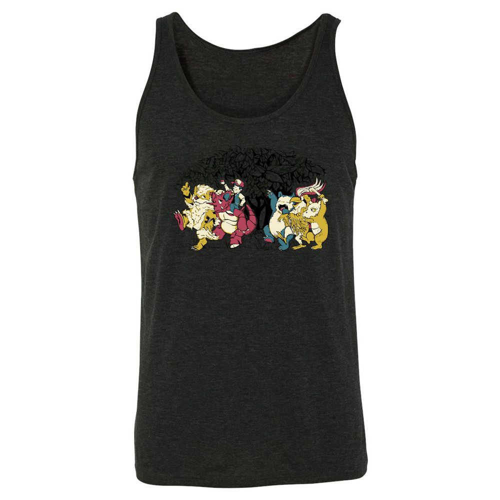 Unisex Jersey Tank - 8YQ8N8HK - Charcoal Black Triblend - 5