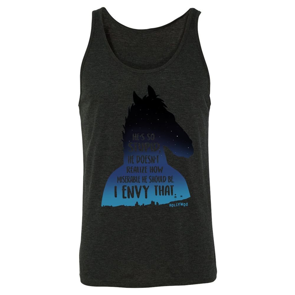 Unisex Jersey Tank - 1MSPRJLF - Charcoal Black Triblend - 5