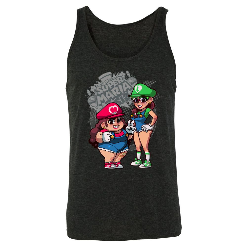 Unisex Jersey Tank - N9XXXAA5 - Charcoal Black Triblend - 5