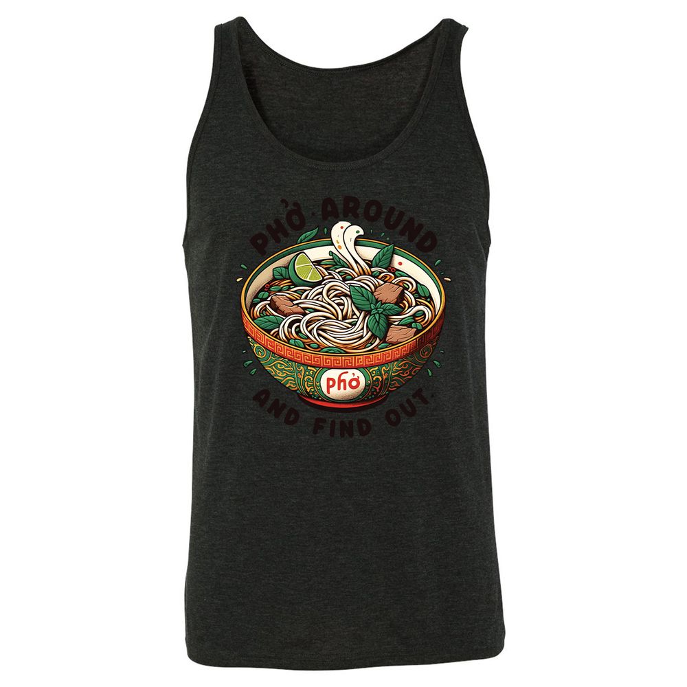 Unisex Jersey Tank - DEDQ4PBW - Charcoal Black Triblend - 5