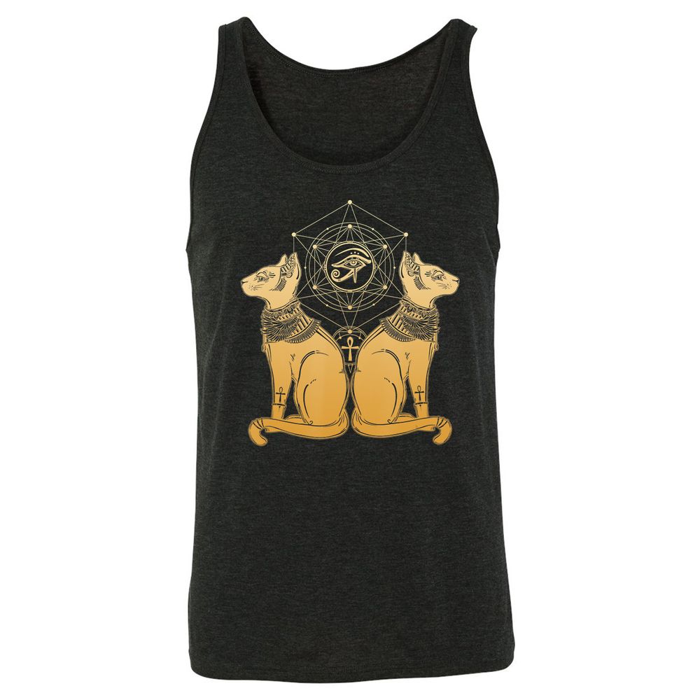 Unisex Jersey Tank - J5P7KDHU - Charcoal Black Triblend - 5