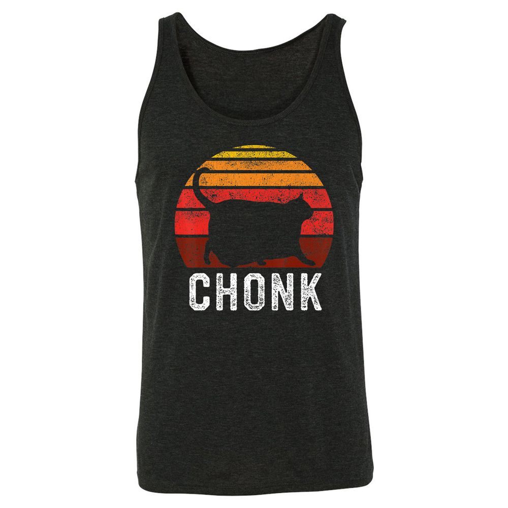 Unisex Jersey Tank - 4CPR61DH - Charcoal Black Triblend - 5