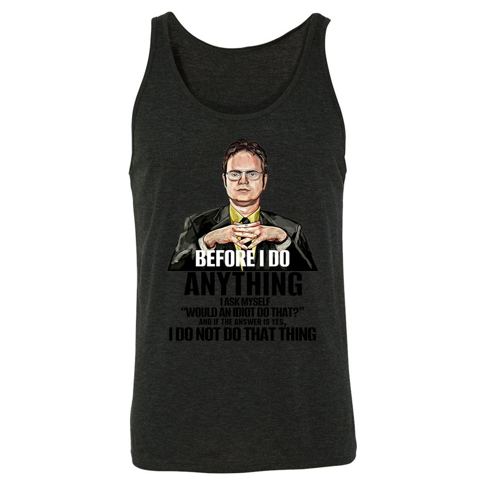 Unisex Jersey Tank - WRJ72FJB - Charcoal Black Triblend - 5