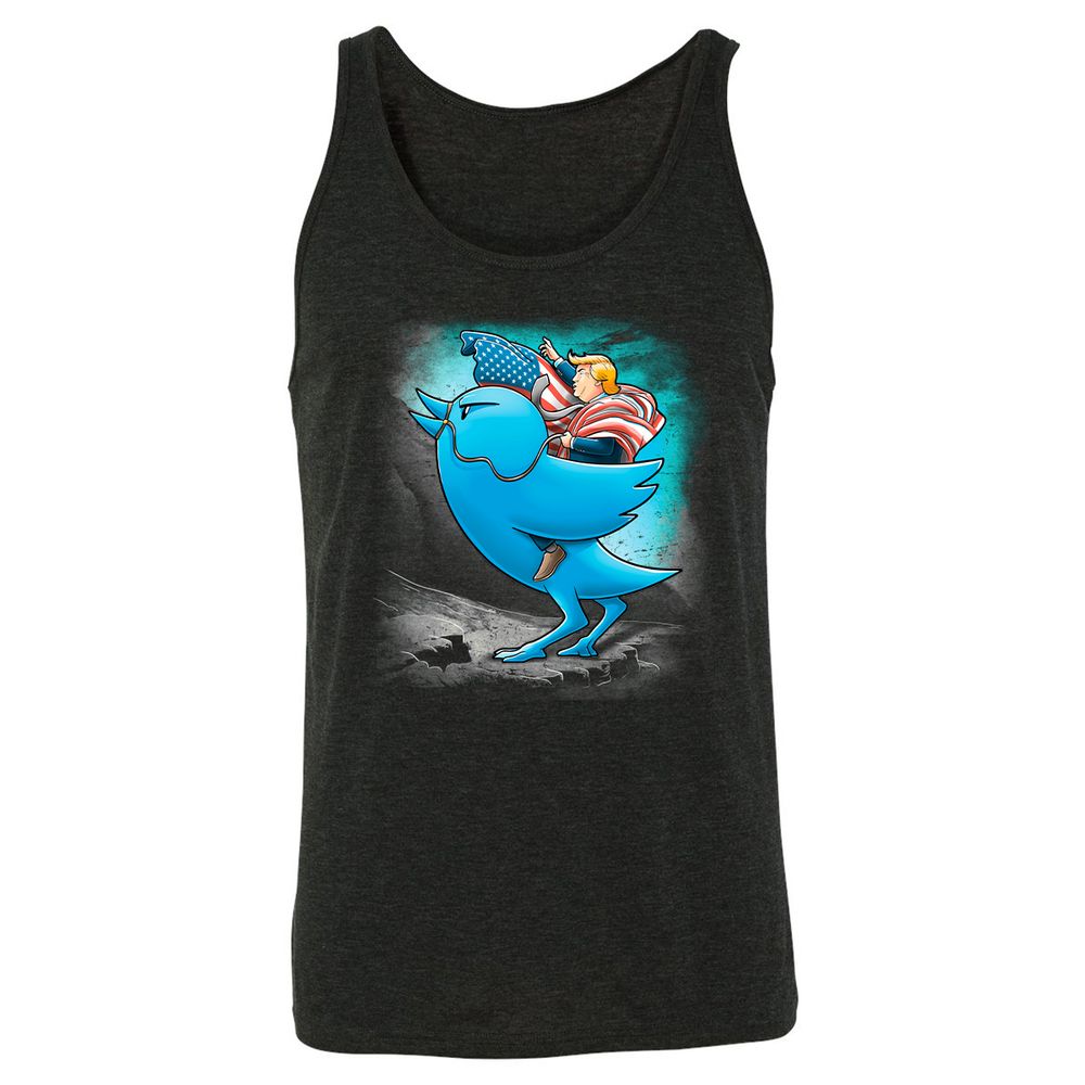 Unisex Jersey Tank - W6SG9EED - Charcoal Black Triblend - 5