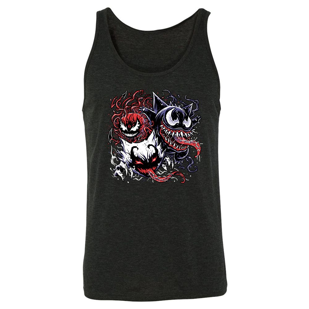 Unisex Jersey Tank - X1W6W4XU - Charcoal Black Triblend - 5