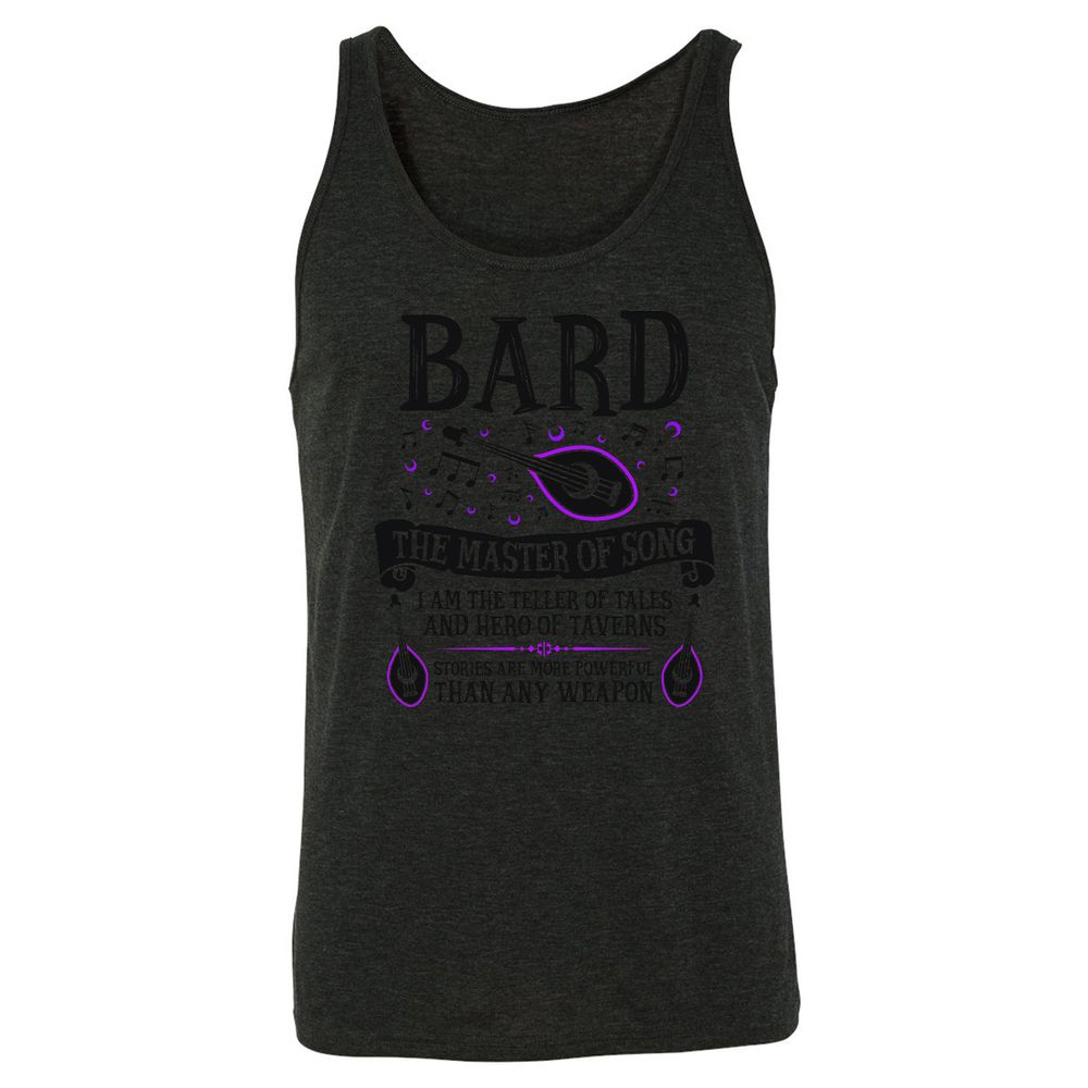 Unisex Jersey Tank - RQD9F87S - Charcoal Black Triblend - 5