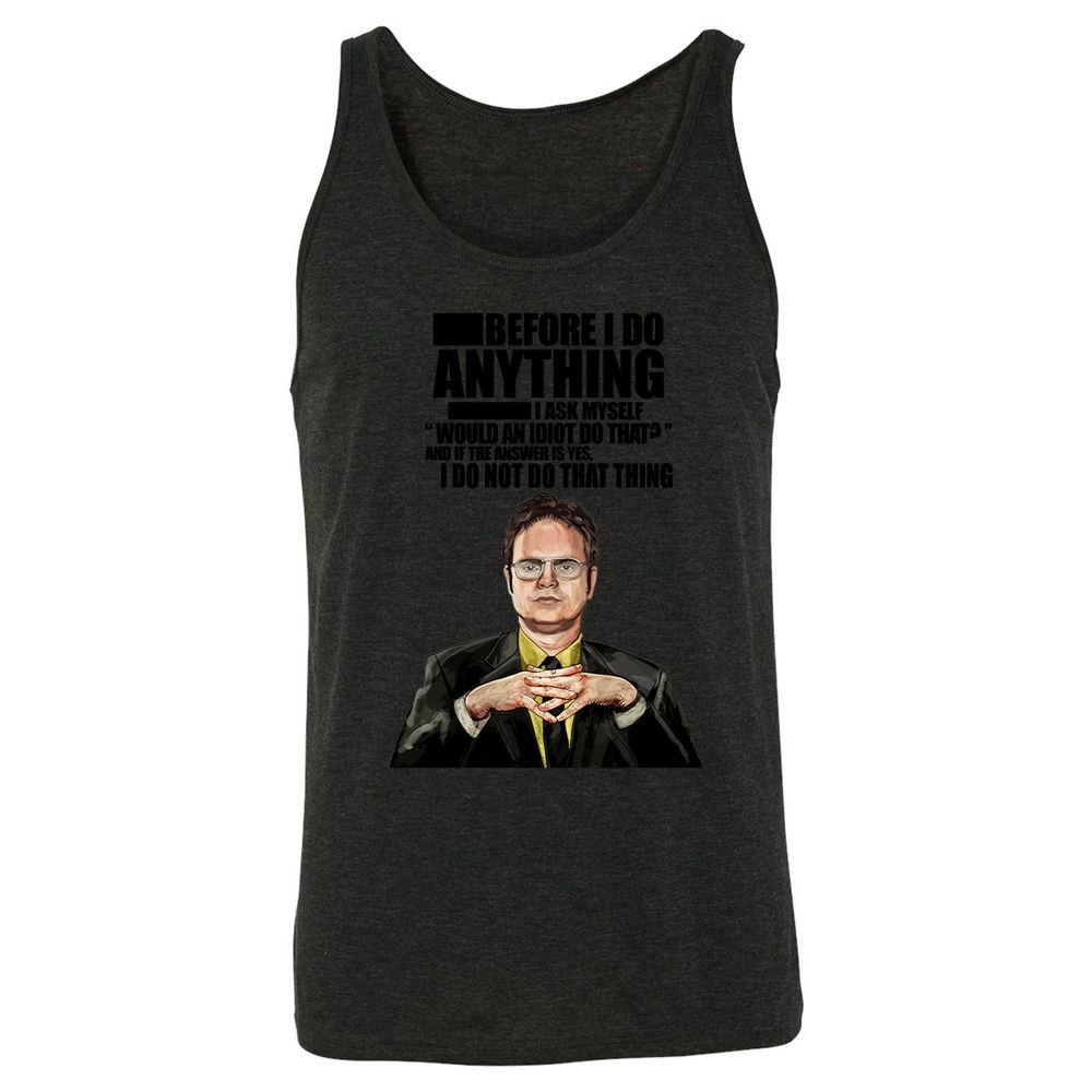 Unisex Jersey Tank - 2YDRFHMS - Charcoal Black Triblend - 5