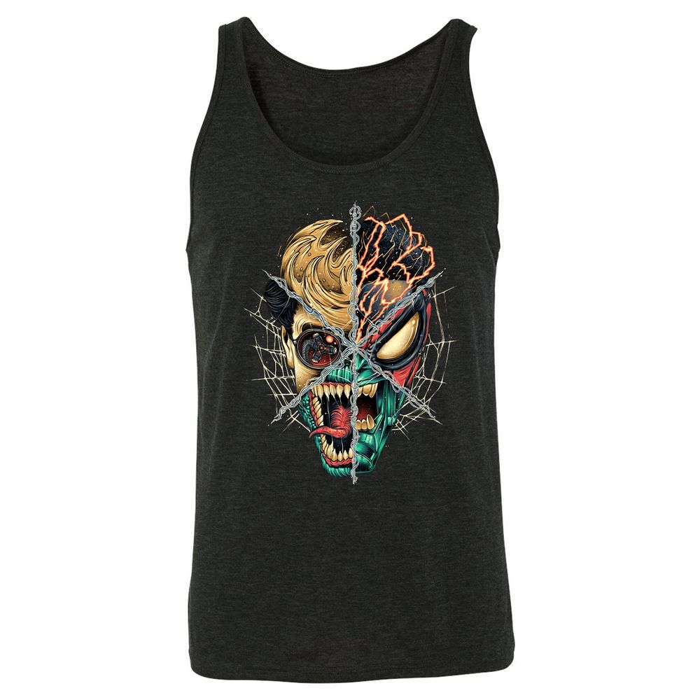 Unisex Jersey Tank - 6CS5Y6UZ - Charcoal Black Triblend - 5