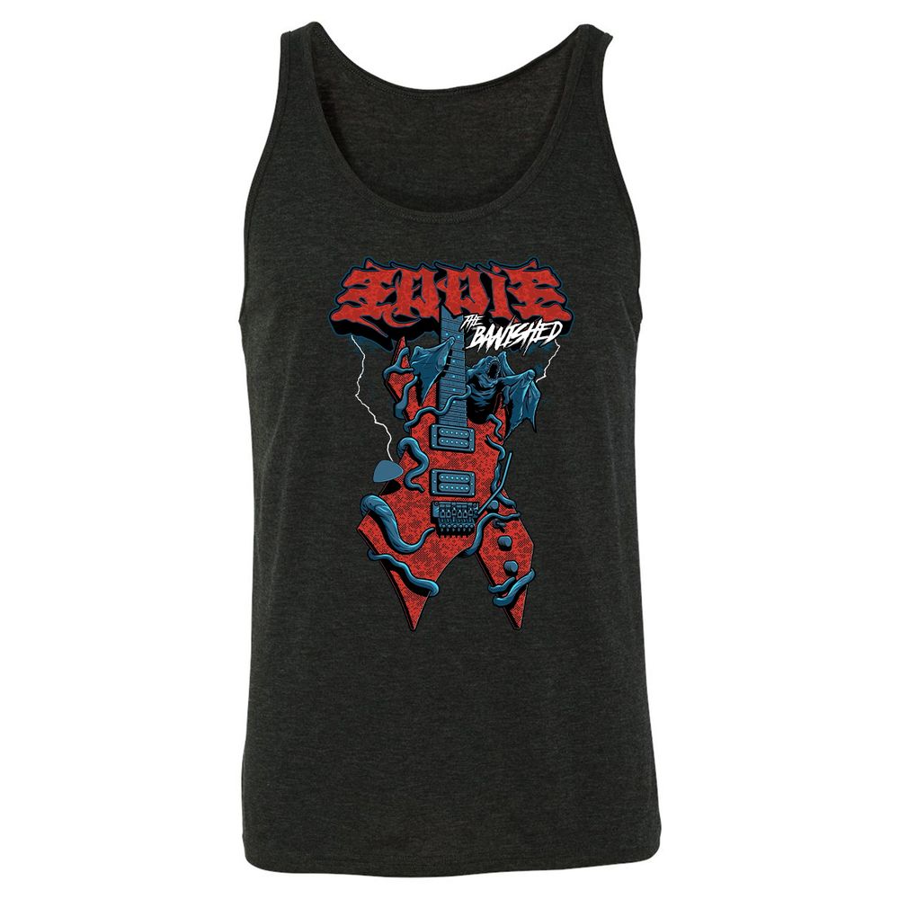 Unisex Jersey Tank - 8DX9JAHG - Charcoal Black Triblend - 5