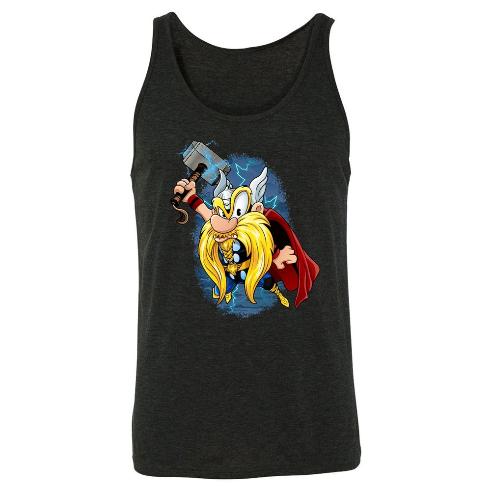 Unisex Jersey Tank - X1NXZ8KS - Charcoal Black Triblend - 5