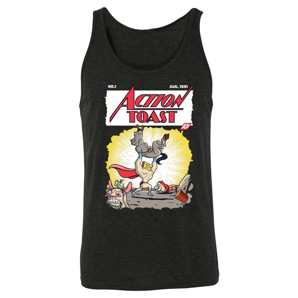 Unisex Jersey Tank - ANH9L1LE - Charcoal Black Triblend - 5