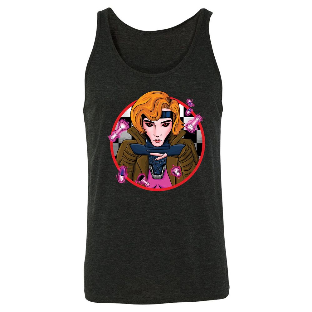 Unisex Jersey Tank - BGCS667Q - Charcoal Black Triblend - 5