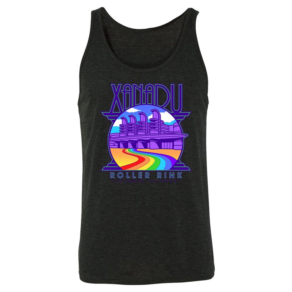 Xanadu Roller Rink - Charcoal Black Triblend - 5