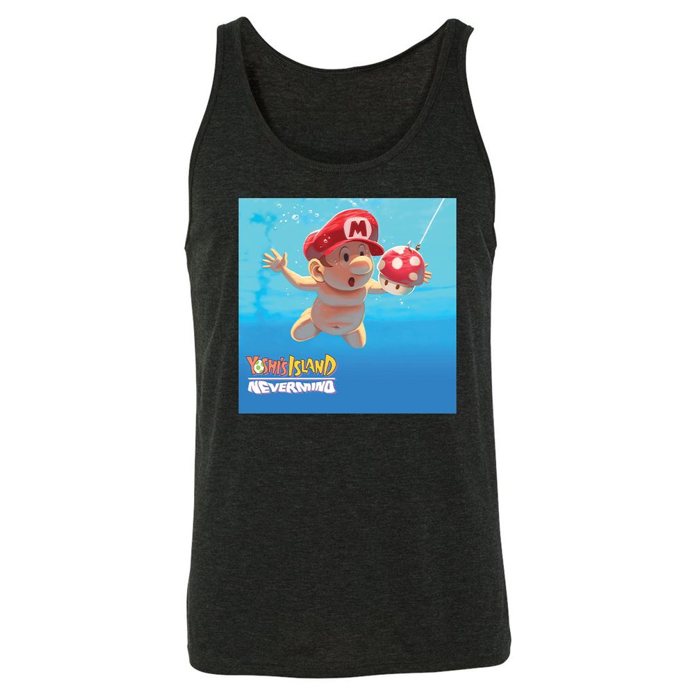 Unisex Jersey Tank - 1ETWYTMT - Charcoal Black Triblend - 5