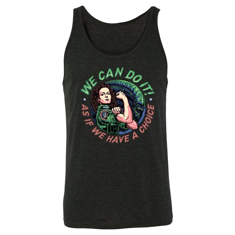 Unisex Jersey Tank - QUEW3UMF - Charcoal Black Triblend - 5