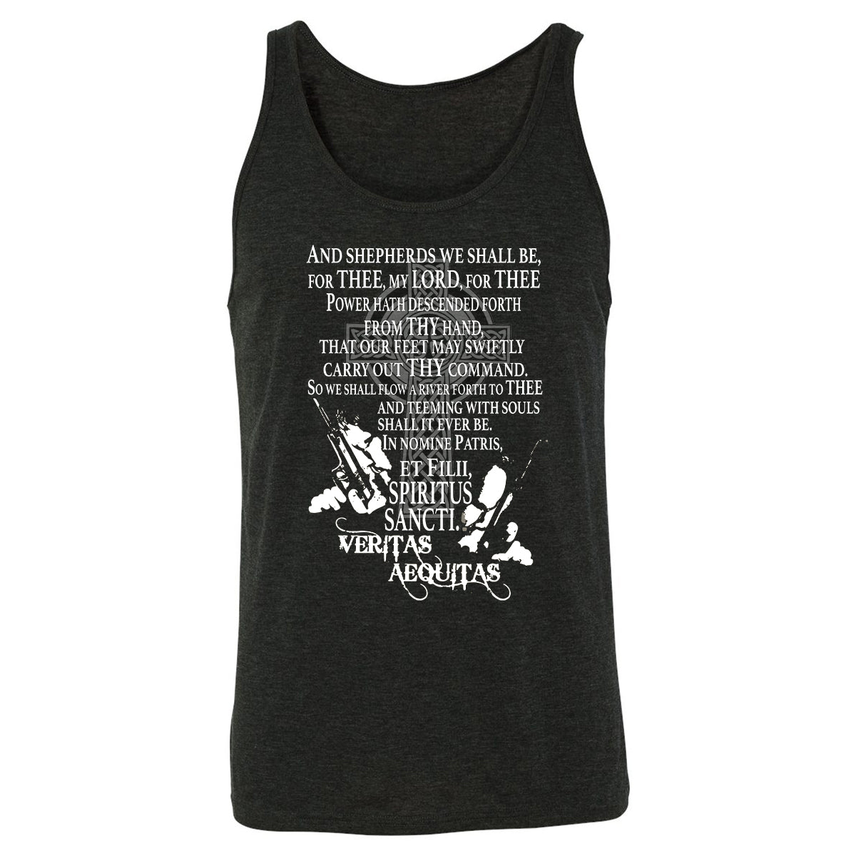 Unisex Jersey Tank - RF2W836G - Charcoal Black Triblend - 5