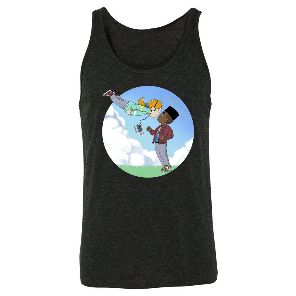 Unisex Jersey Tank - 58A6ZWDC - Charcoal Black Triblend - 5