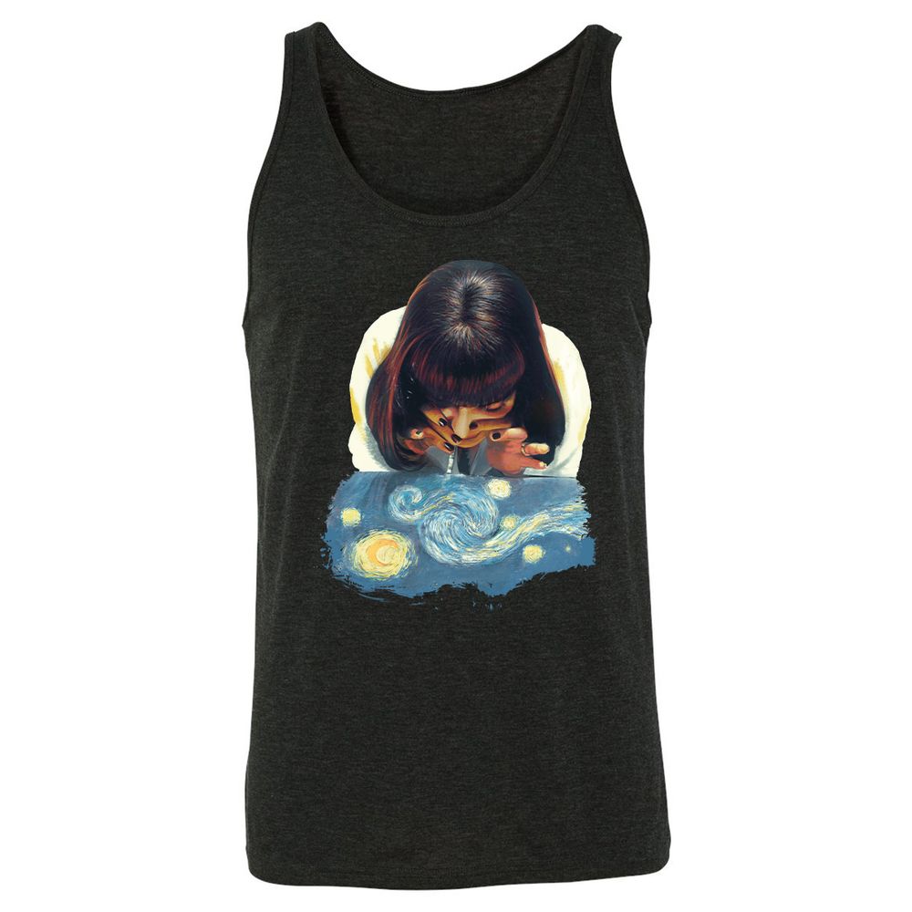 Unisex Jersey Tank - 1XBZKPZ7 - Charcoal Black Triblend - 5