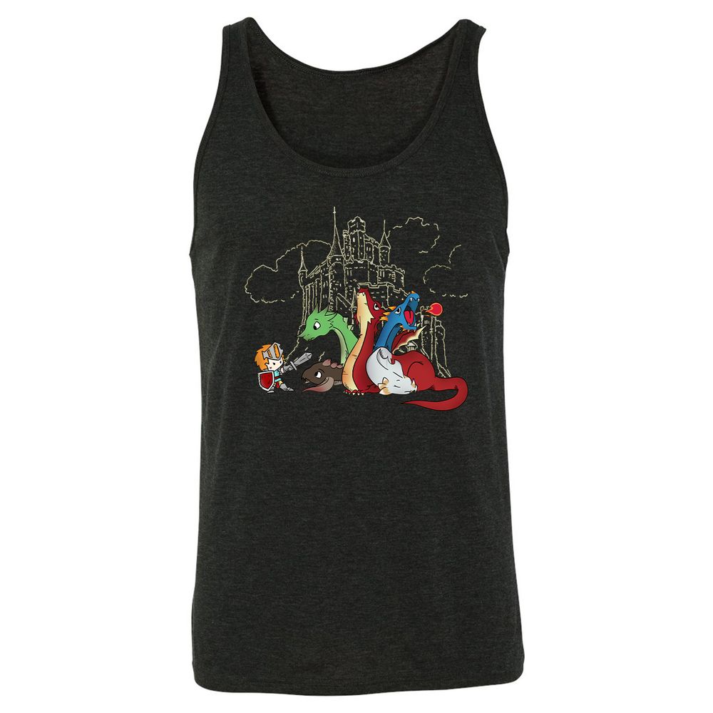 Unisex Jersey Tank - DR9HPGZN - Charcoal Black Triblend - 5