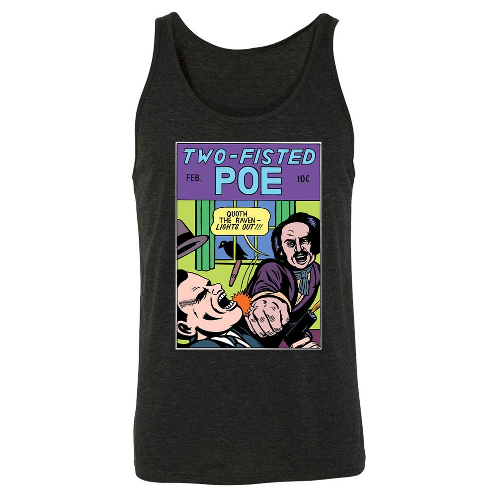Unisex Jersey Tank - HZT8T9QM - Charcoal Black Triblend - 5