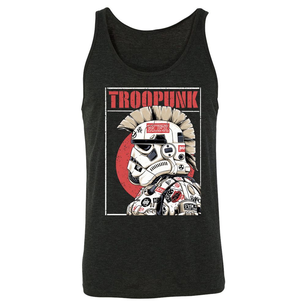 Unisex Jersey Tank - ENU7CS8A - Charcoal Black Triblend - 5