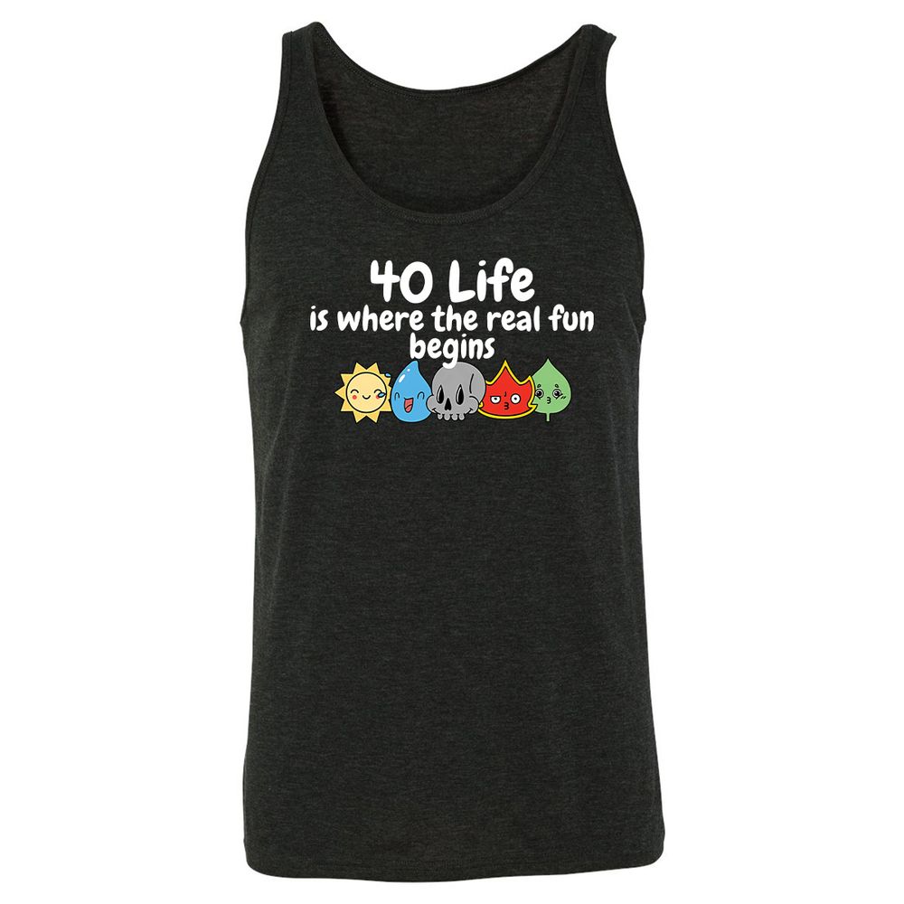 Unisex Jersey Tank - YMJ49PG1 - Charcoal Black Triblend - 5