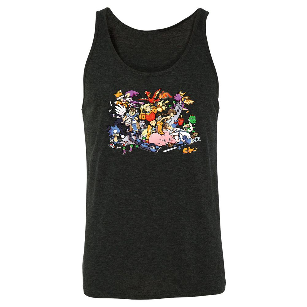 Unisex Jersey Tank - Y4UBG248 - Charcoal Black Triblend - 5