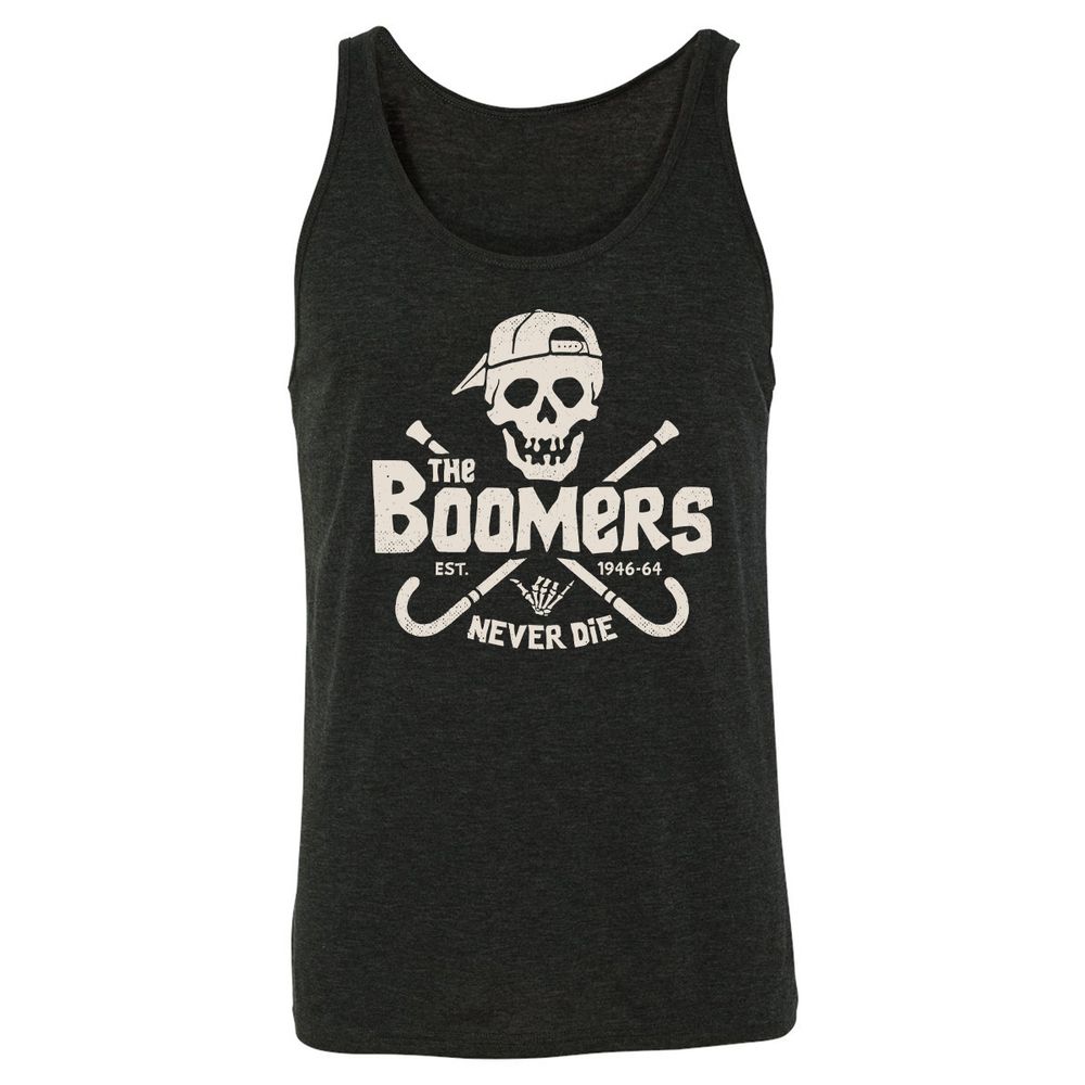 Unisex Jersey Tank - 69H5TUPT - Charcoal Black Triblend - 5