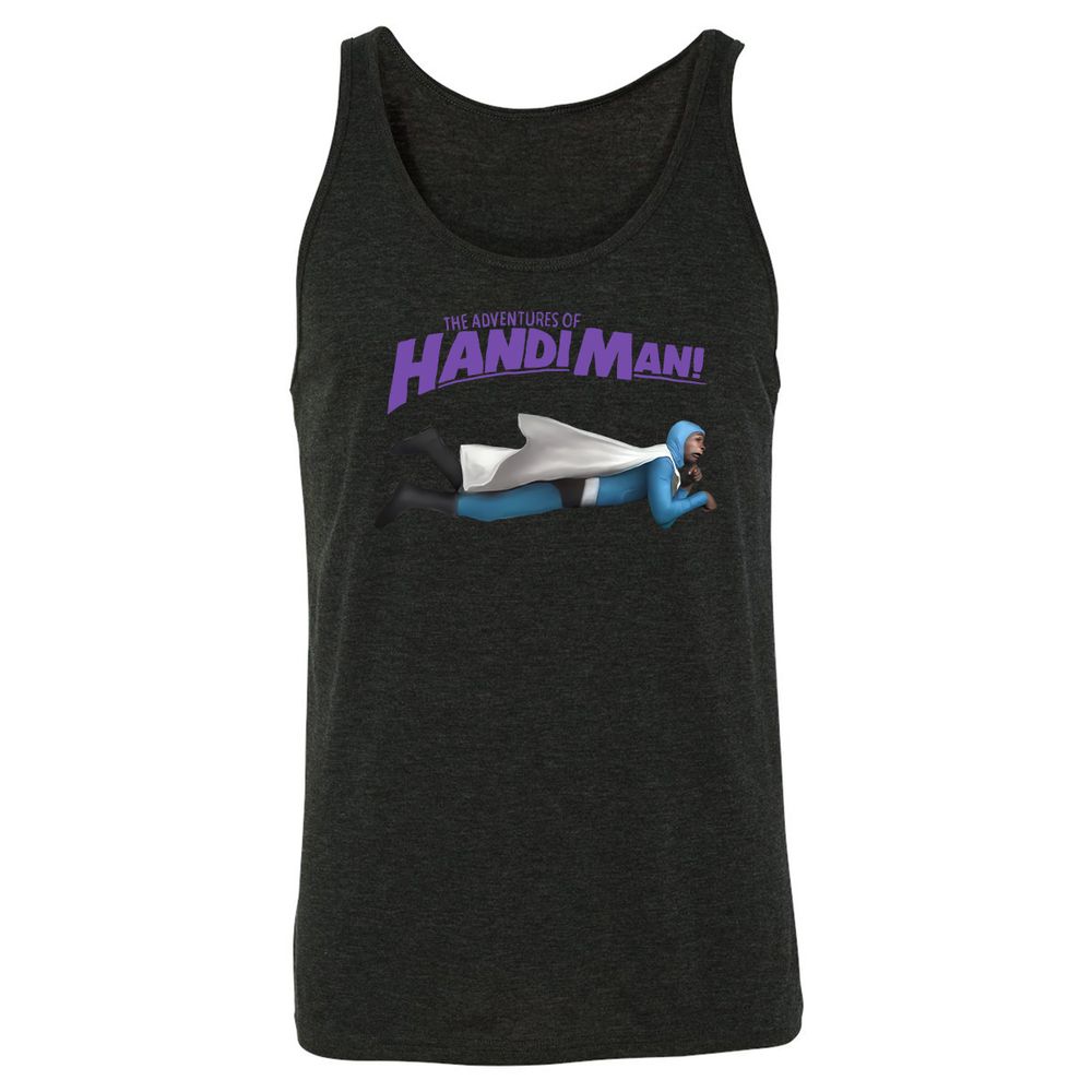 Unisex Jersey Tank - 9UG8X64S - Charcoal Black Triblend - 5