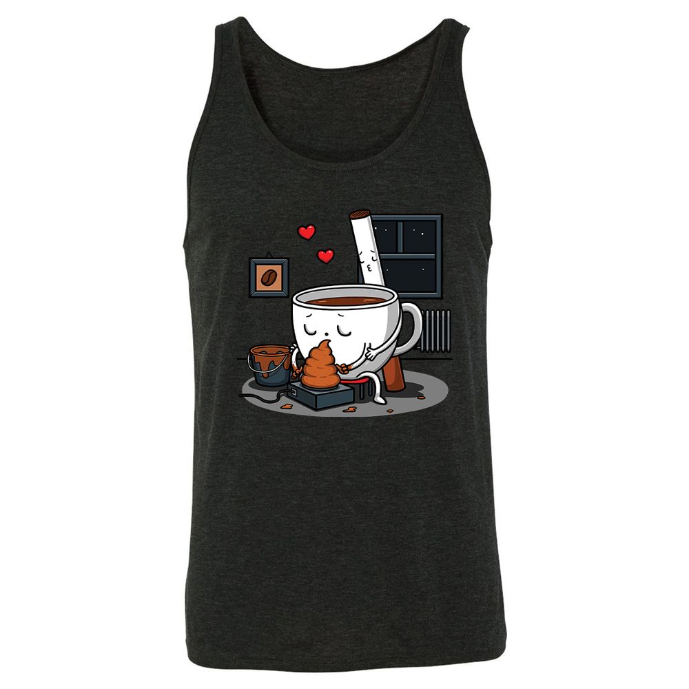 Unisex Jersey Tank - 6GT36FQC - Charcoal Black Triblend - 5