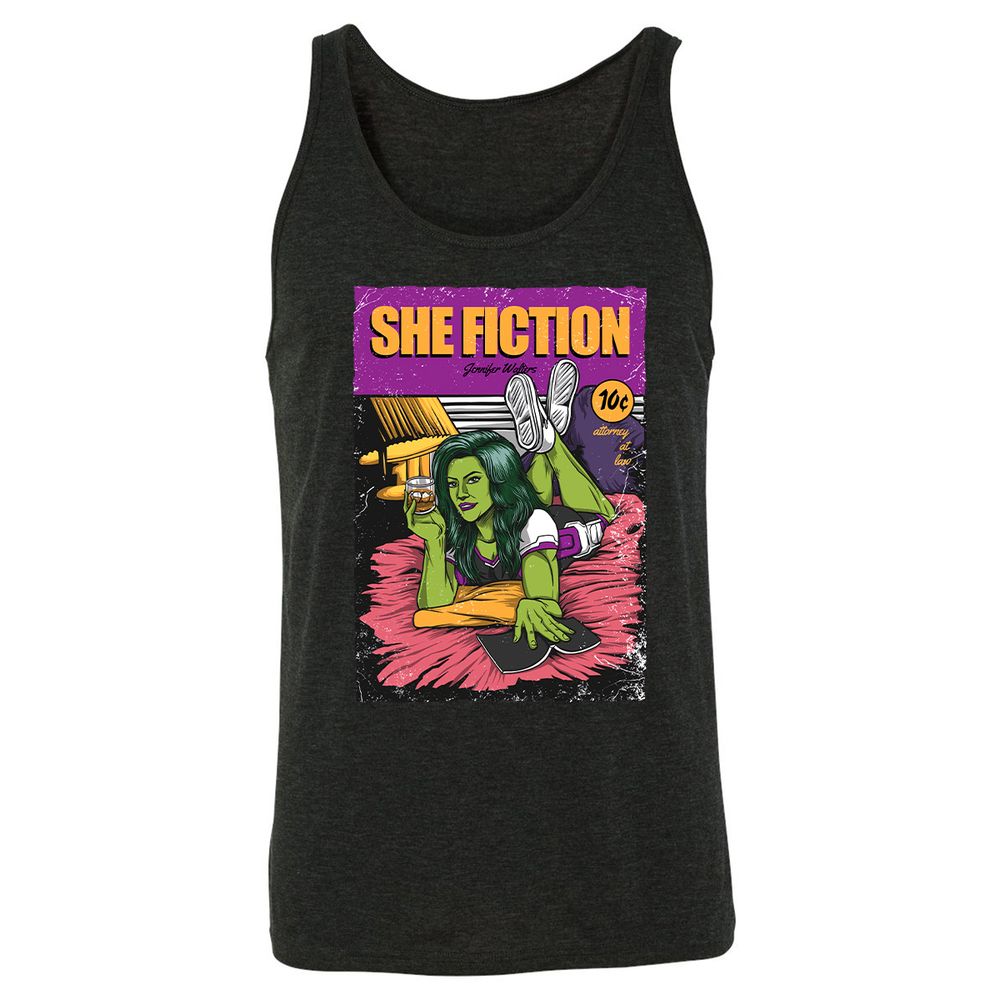 Unisex Jersey Tank - LYQ9JVRV - Charcoal Black Triblend - 5