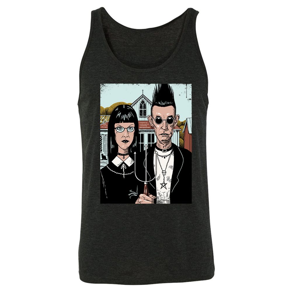 Unisex Jersey Tank - 5931P7P9 - Charcoal Black Triblend - 5
