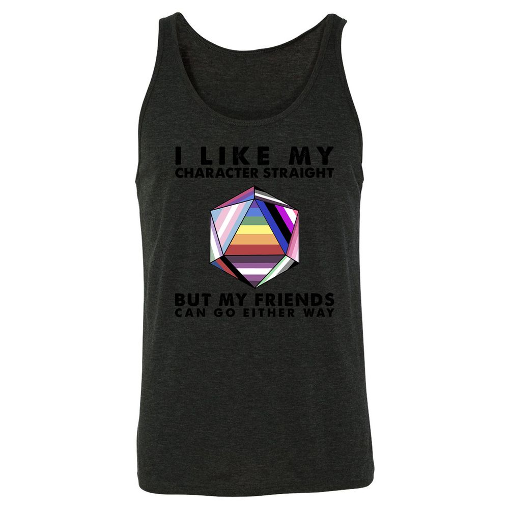 Unisex Jersey Tank - AQKASELD - Charcoal Black Triblend - 5