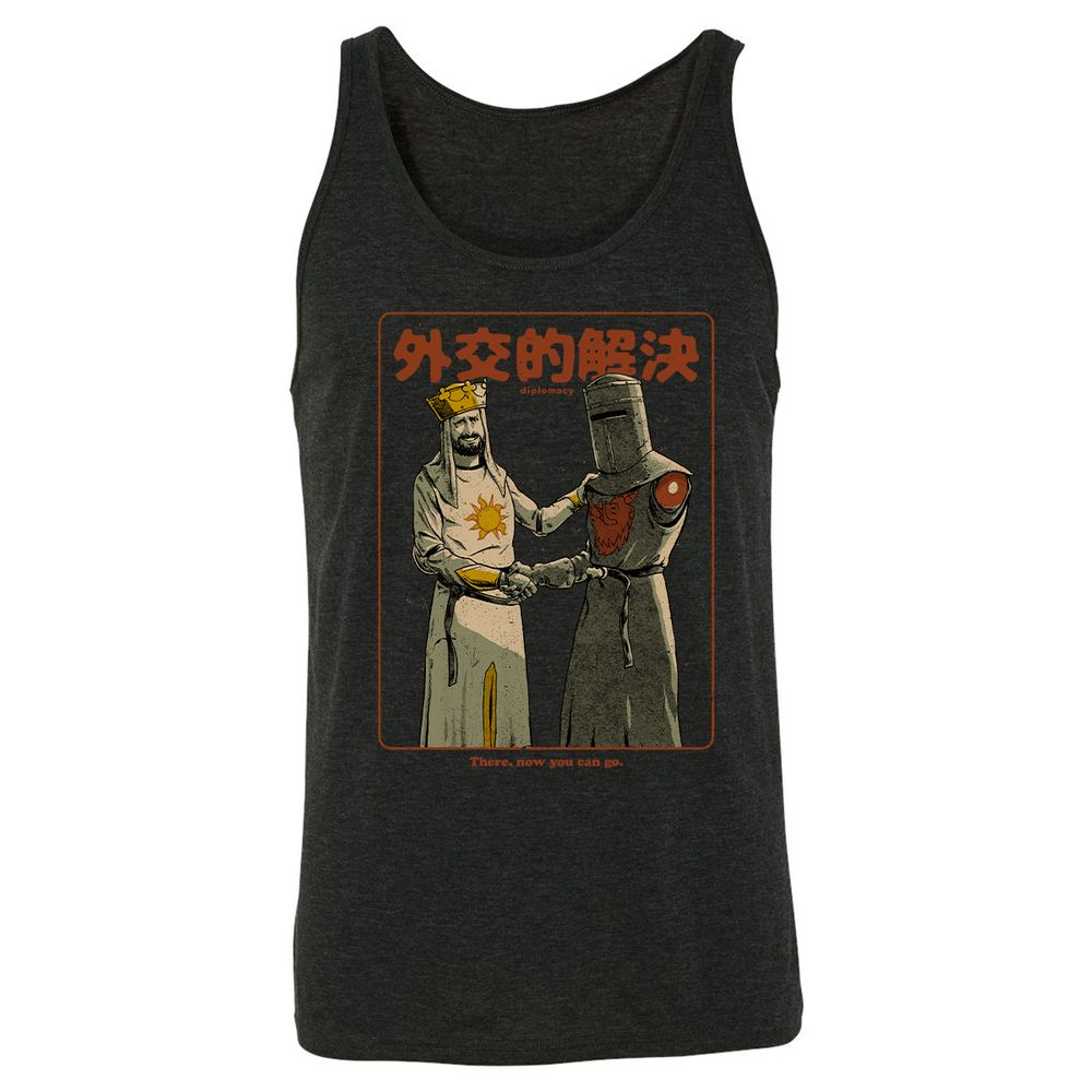 Unisex Jersey Tank - 65BQHTHV - Charcoal Black Triblend - 5