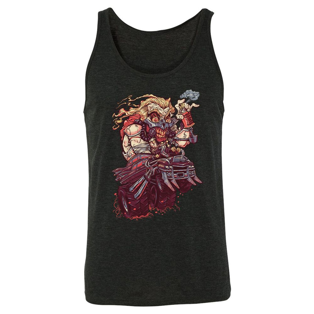 Unisex Jersey Tank - UM8FS6DJ - Charcoal Black Triblend - 5