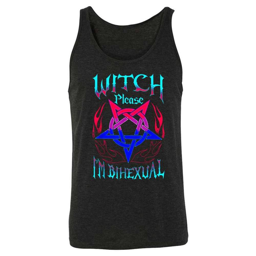 Unisex Jersey Tank - 8FJC83N4 - Charcoal Black Triblend - 5