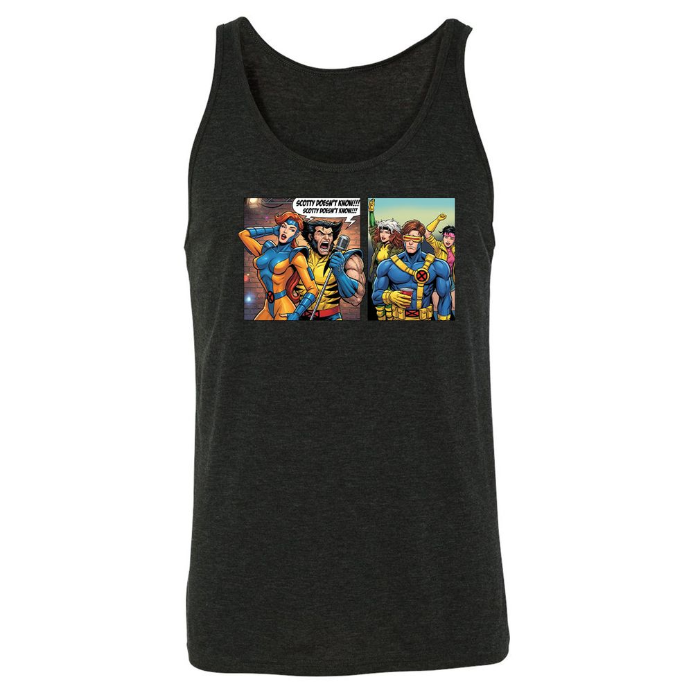 Unisex Jersey Tank - 83Q9LS5R - Charcoal Black Triblend - 5