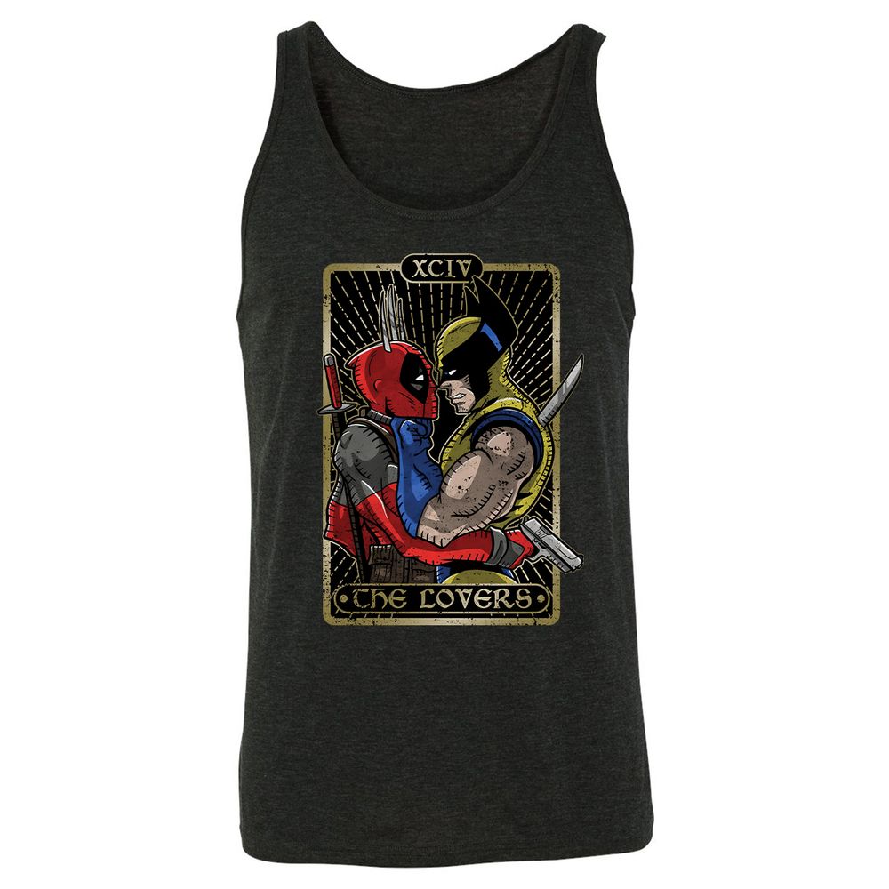 Unisex Jersey Tank - 6NCJJ5HC - Charcoal Black Triblend - 5