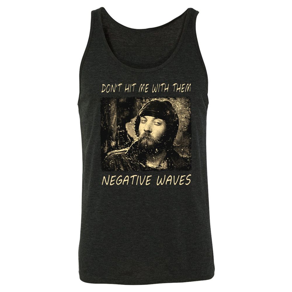 Don't hit me with them negative waves - Charcoal Black Triblend - 5