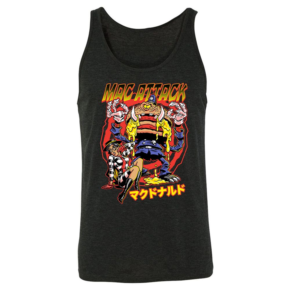 Unisex Jersey Tank - B9RMXJCQ - Charcoal Black Triblend - 5