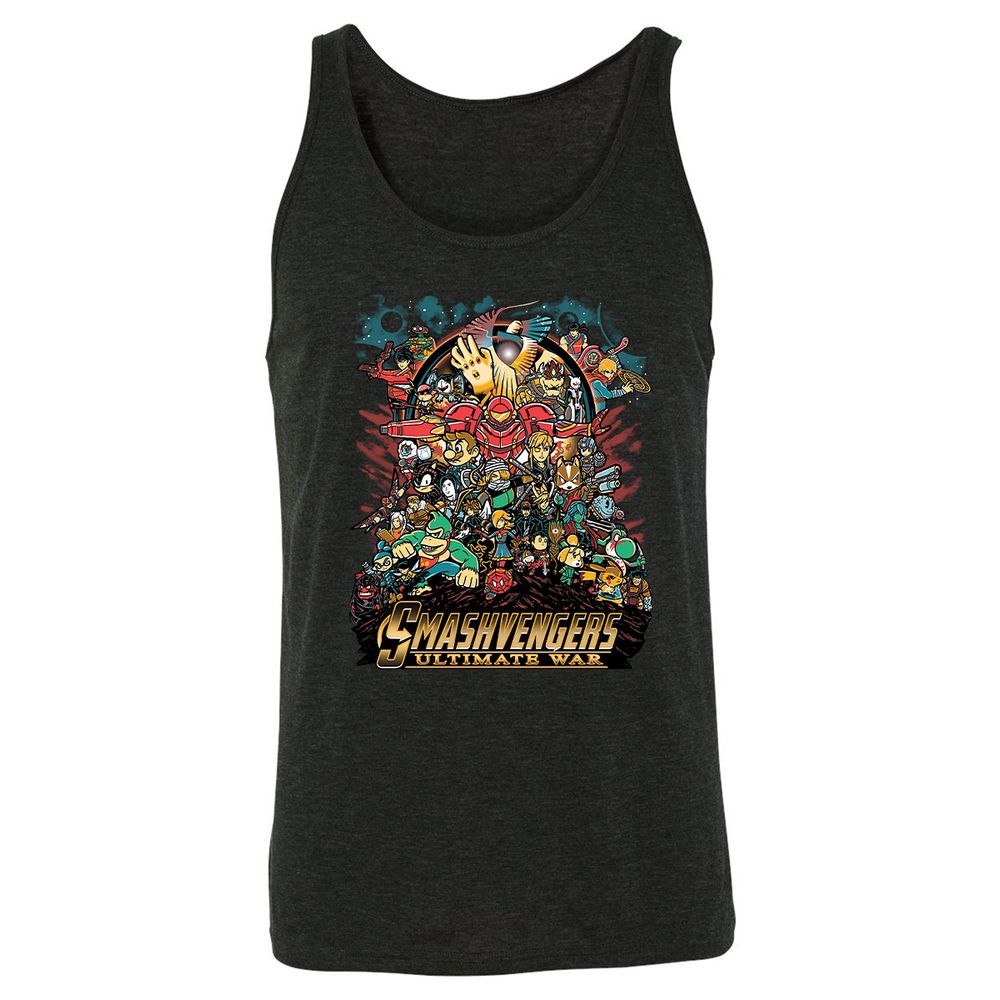 Unisex Jersey Tank - 1QT7E3TQ - Charcoal Black Triblend - 5