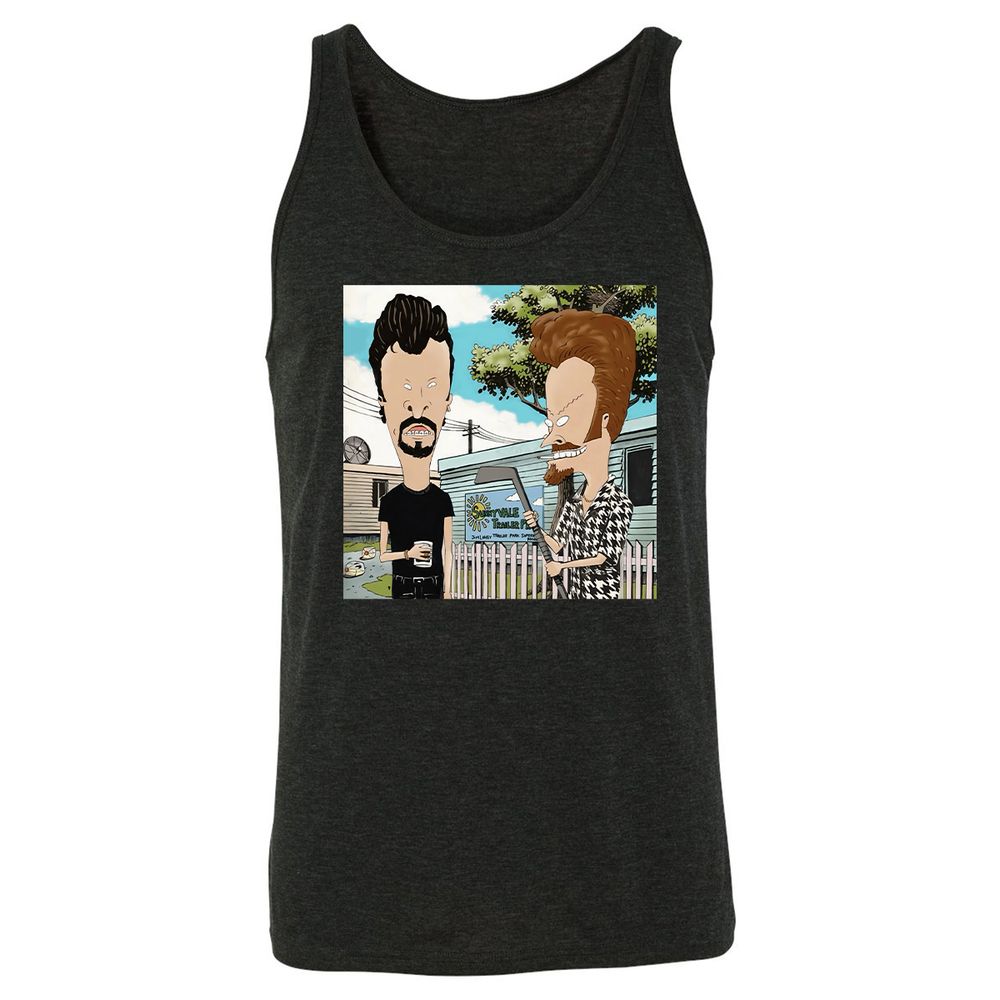 Unisex Jersey Tank - F8Y3M333 - Charcoal Black Triblend - 5