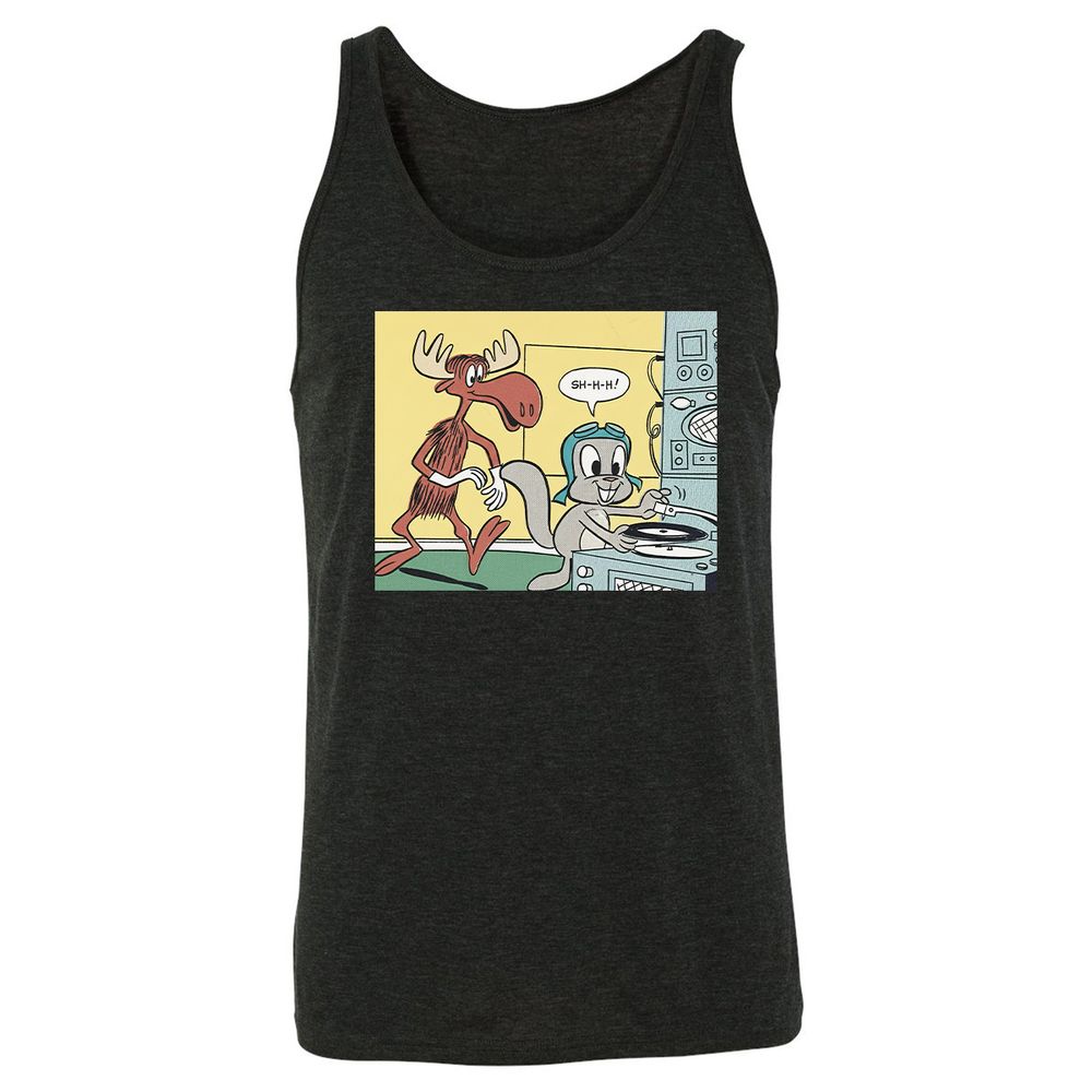 Unisex Jersey Tank - QP67AM9Q - Charcoal Black Triblend - 5