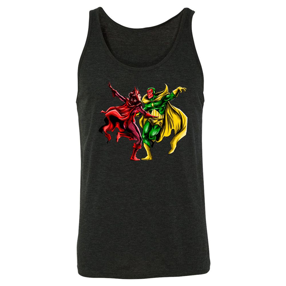 Unisex Jersey Tank - X4K3TELL - Charcoal Black Triblend - 5