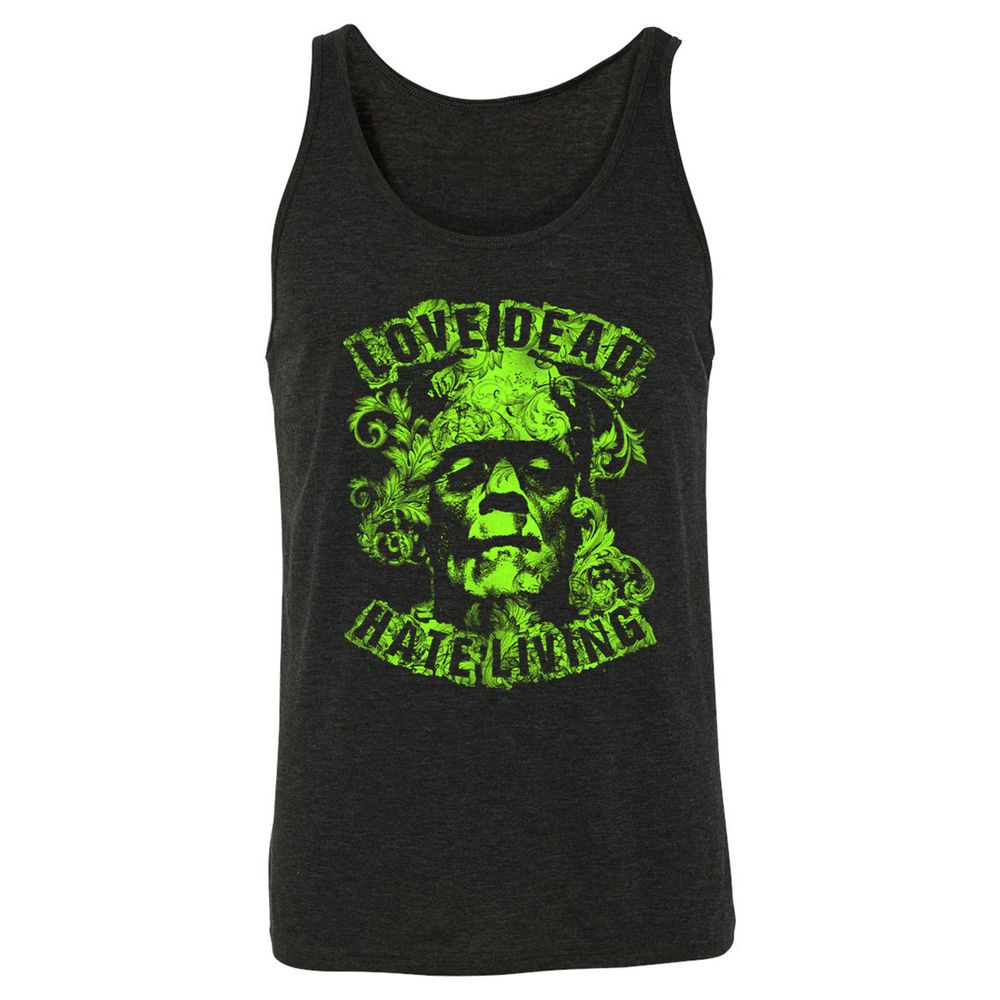 Unisex Jersey Tank - 7FL16YJK - Charcoal Black Triblend - 5
