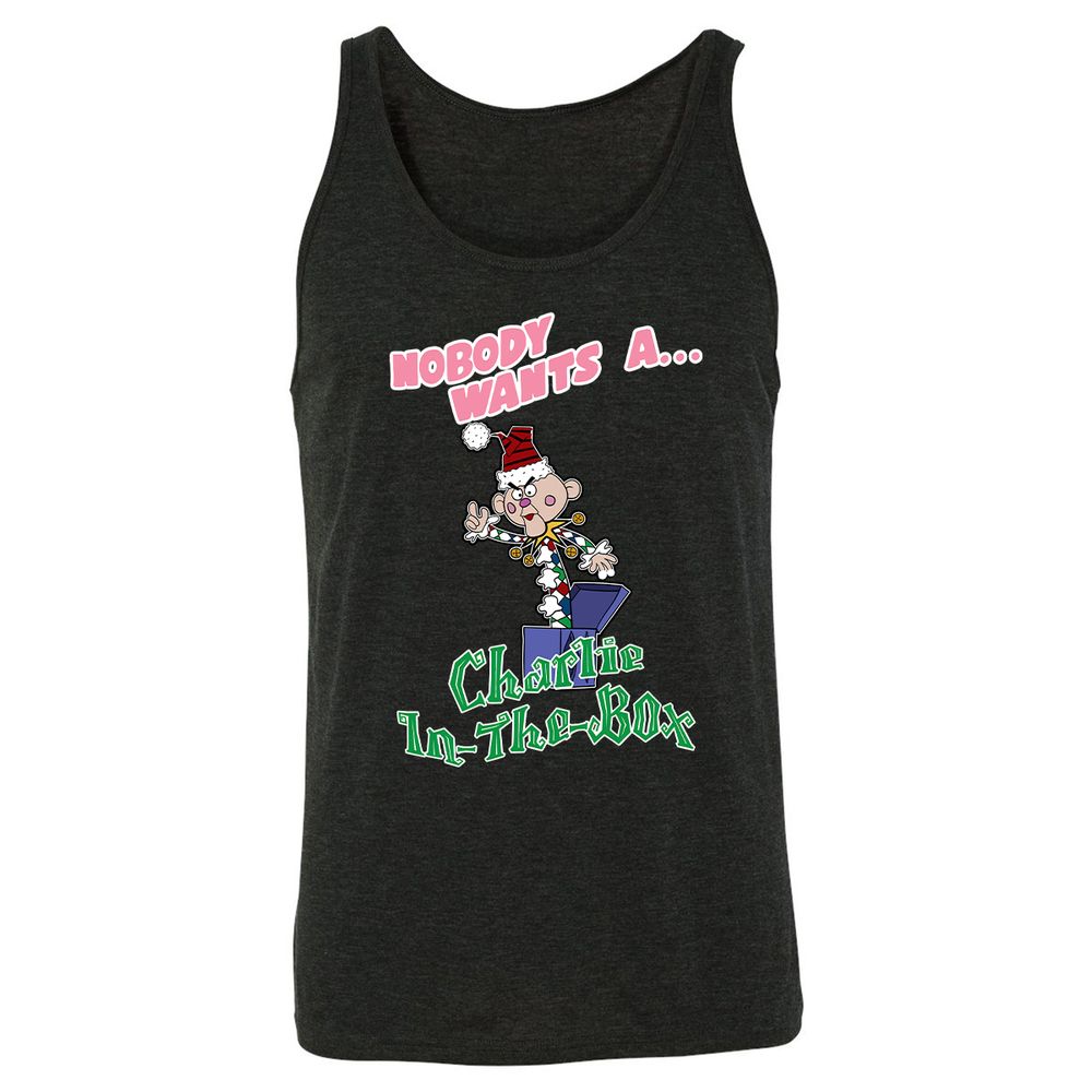 Unisex Jersey Tank - LUR51ZZ9 - Charcoal Black Triblend - 5
