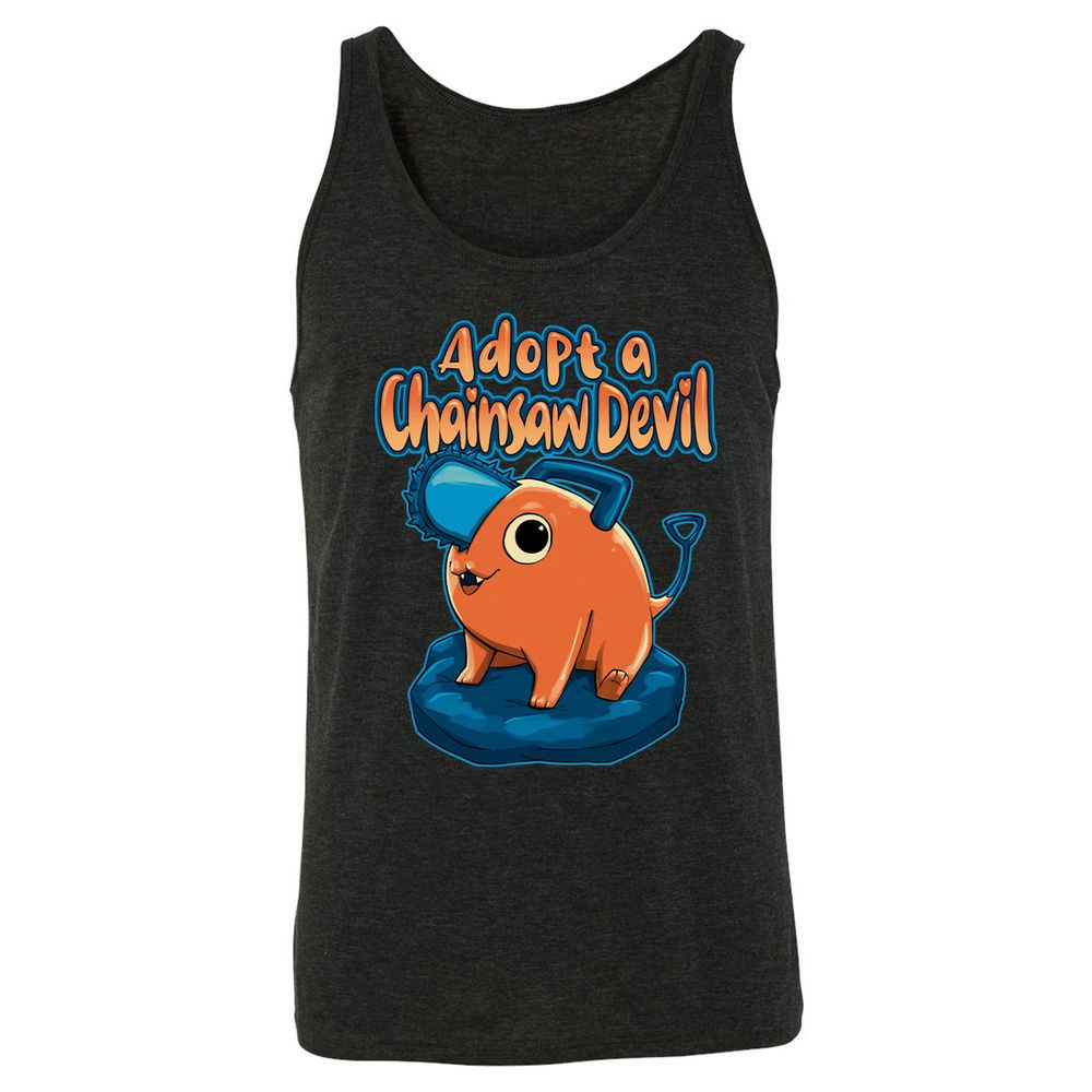 Unisex Jersey Tank - E4D6JFH6 - Charcoal Black Triblend - 5